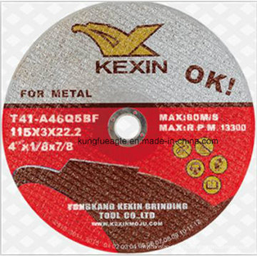 Disco de corte de abrasivos para metal 115 * 3 * 22.2